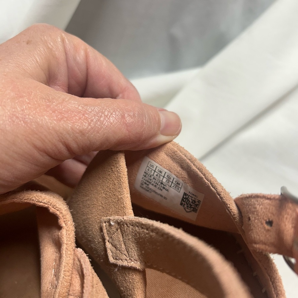 Toms Women’s Monica Sling Back Wedge Heel 6.5 Blush Pink Summer - Picture 7 of 9